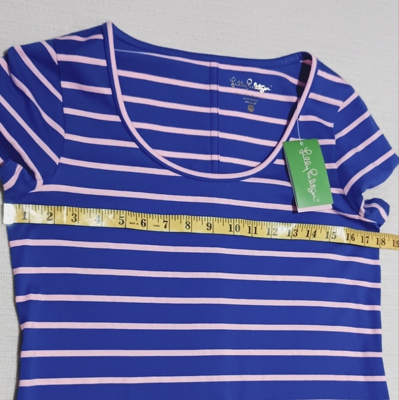 NWT Lilly Pulitzer Short Sleeve Beacon Striped T-shirt Dress Size M - Picture 8 of 13